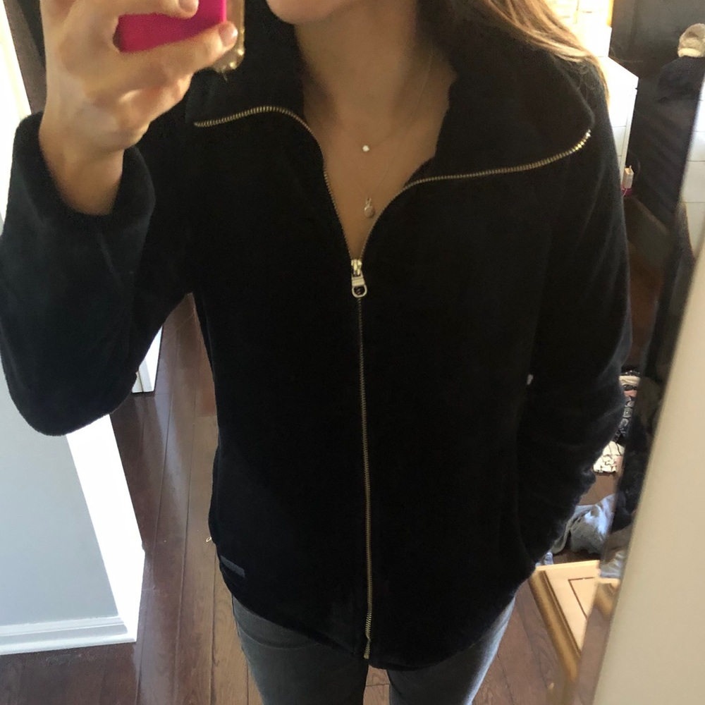 Fuzzy black Calvin Klein jacket